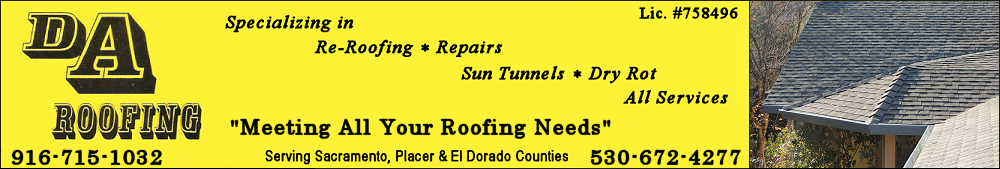 DA Roofing - Residential & Commercial Roofer Sacramento, Placer, and El Dorado Counties